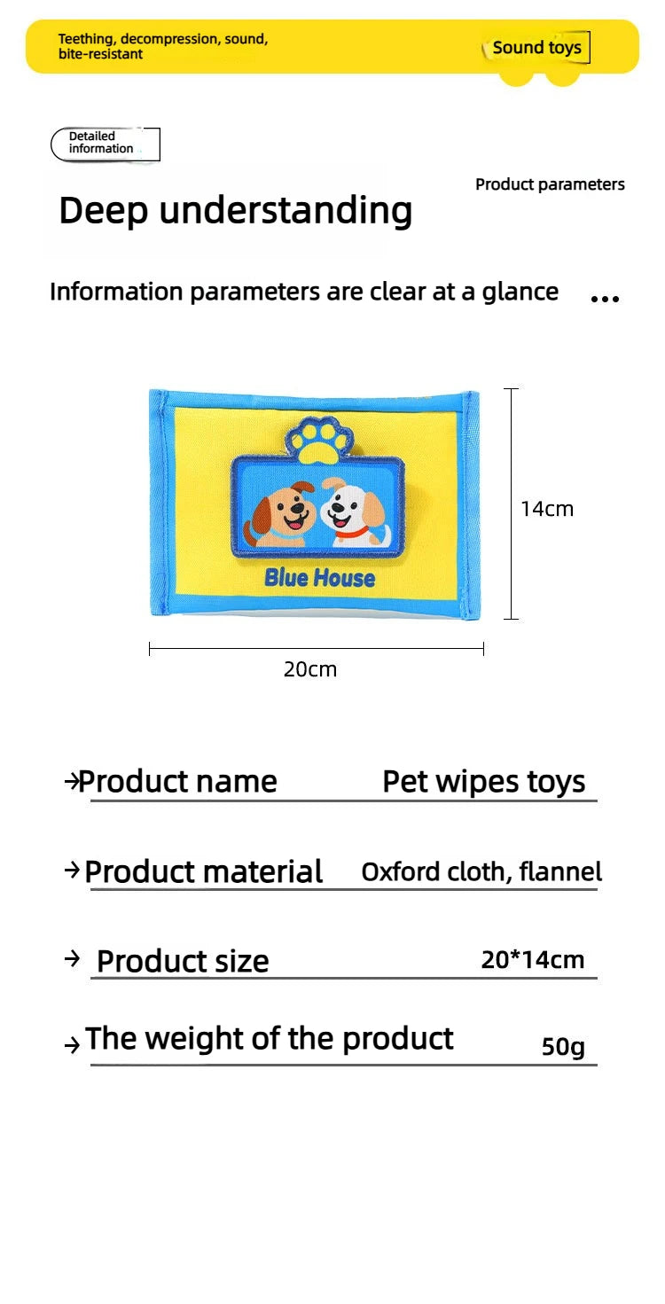 Interactive Snuffle Tissue Box Toy for Dogs – Anxiety Relief & Hide-and-Seek Puzzle