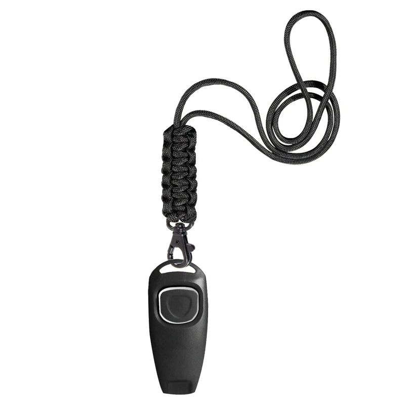 Zwei-in-Eins-Hundepfeife und Clicker für das Hundetraining