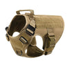 Tactical Dog Harness with MOLLE Pouches and Collar Set