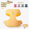 Checkered Nylon Dog Harness for Small Dogs with Leash