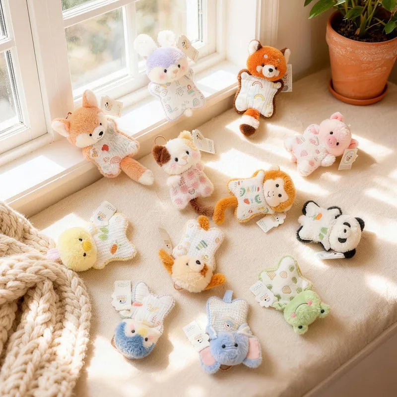 Adorable Cartoon Bean Bag Plush Toy – Soft Forest Animal Stuffed Doll