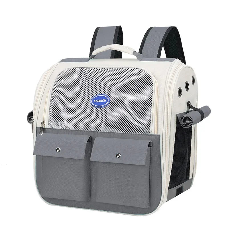 Ventilated Foldable Cat Carrier Backpack for Travel