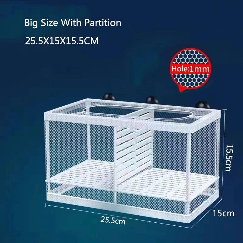 Aquarium Fish Breeding Isolation Box with Suction Cups