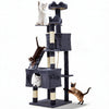 72-Inch Multi-Level Cat Tree with Scratching Posts, Condos & Hammock