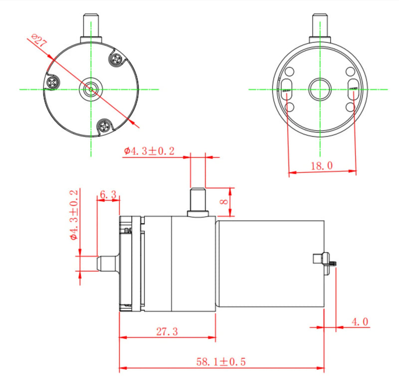 Mini Diaphragm Air Pump for Aquarium and Breast Pump