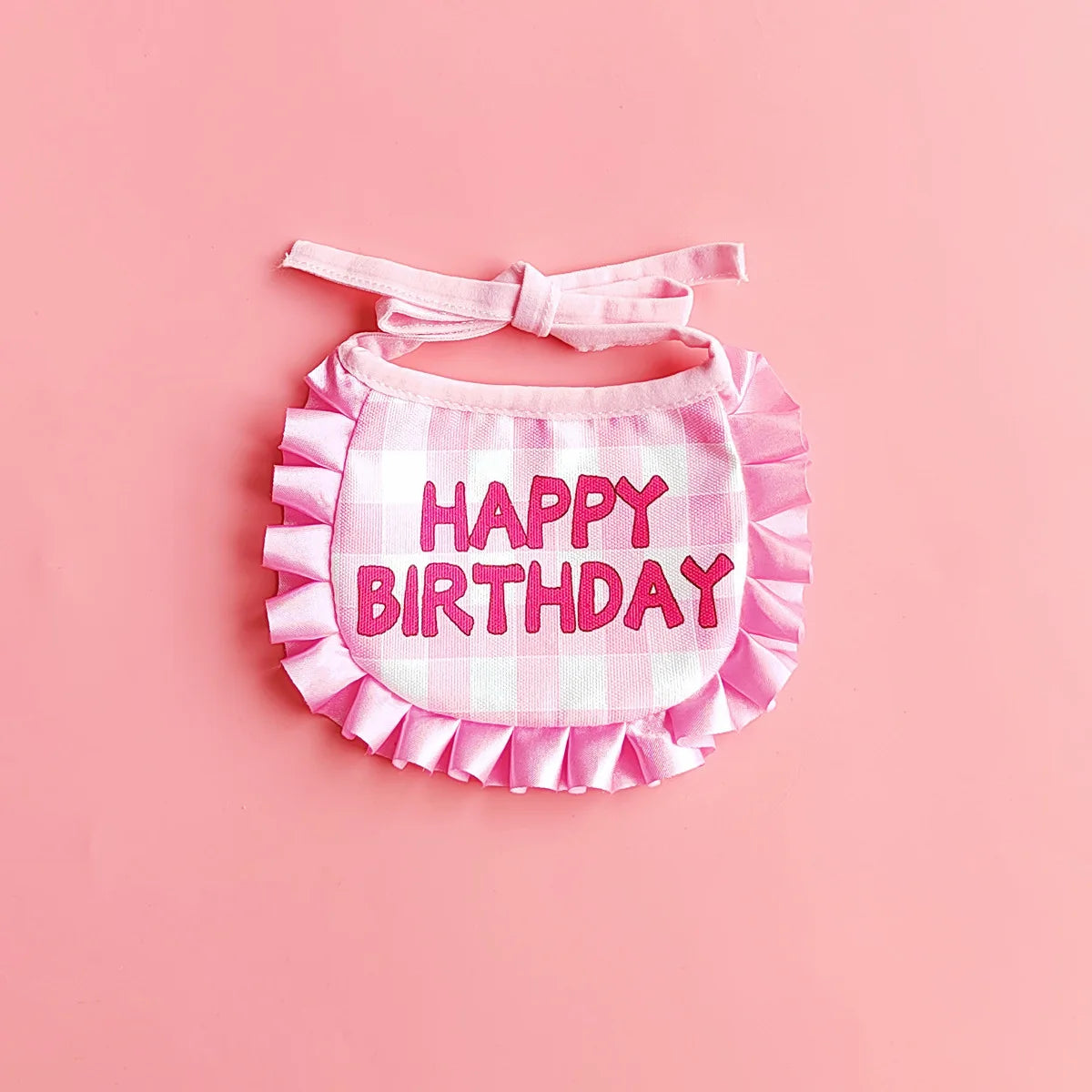 Happy Birthday Pet Party Hat and Bib Set