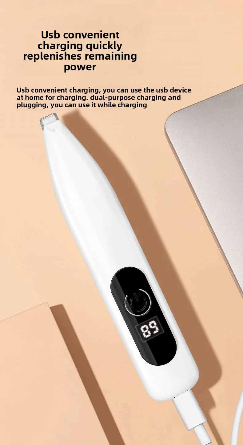 Quiet Mini Pet Hair Trimmer with Ceramic Blade