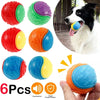 Set of 6 Squeaky Dog Balls - Durable TPR Chew Toys
