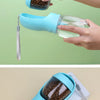 Bouteille d'eau portable pour animaux avec rangement pour nourriture