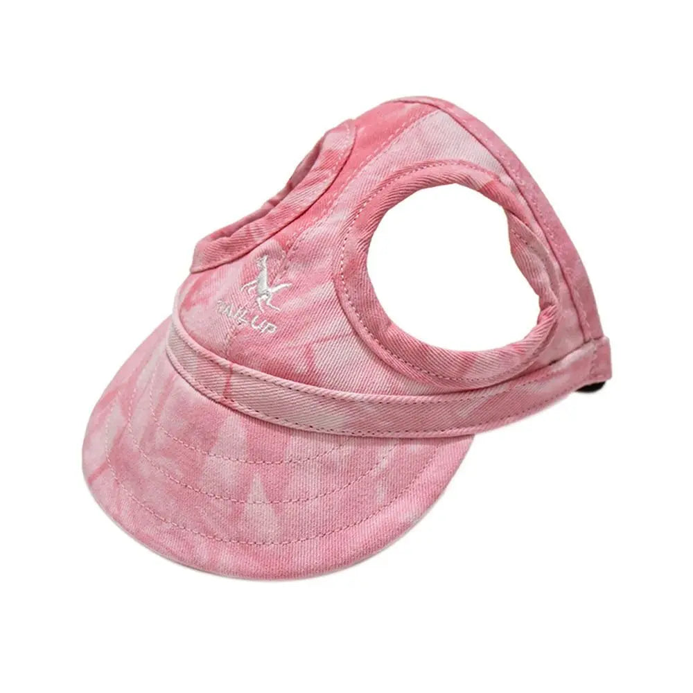 Adjustable Pet Baseball Hat with Ear Holes