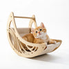Wall-Mounted Cat Furniture Set with Hammock, Steps, and Moon Bed