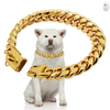 Stainless Steel Cuban Link Dog Collar