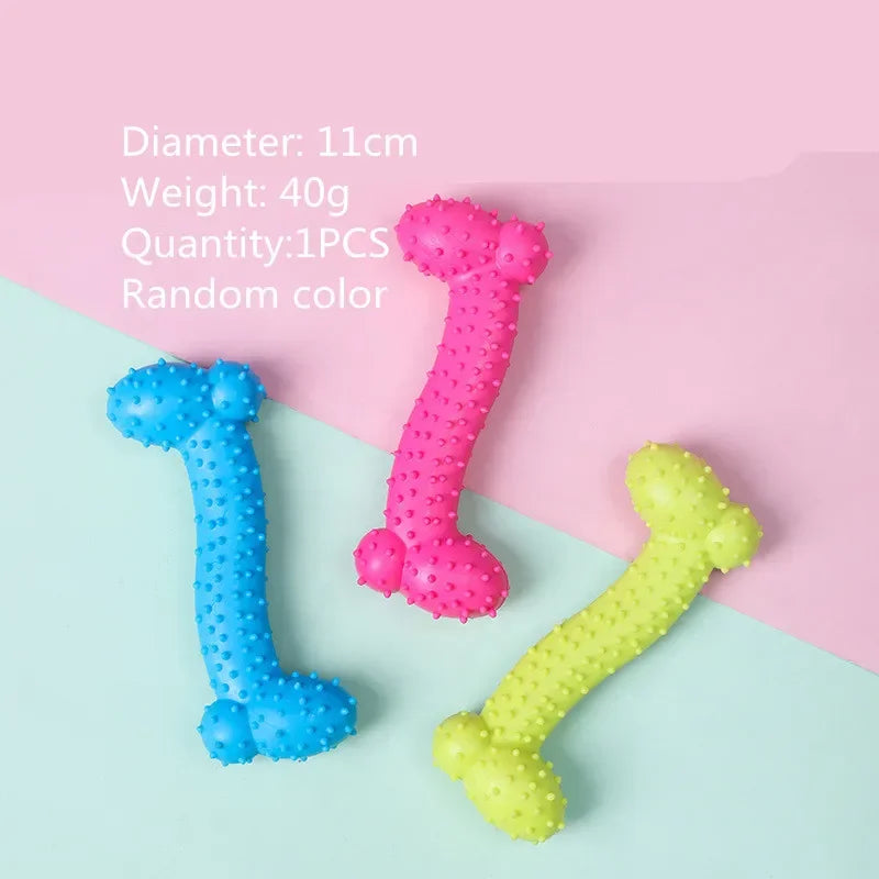 Durable Rubber Chew Toy for Small Dogs