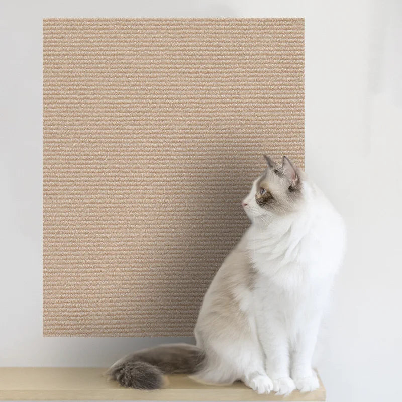 Self-Adhesive Trimmable Cat Scratching Mat for Furniture Protection