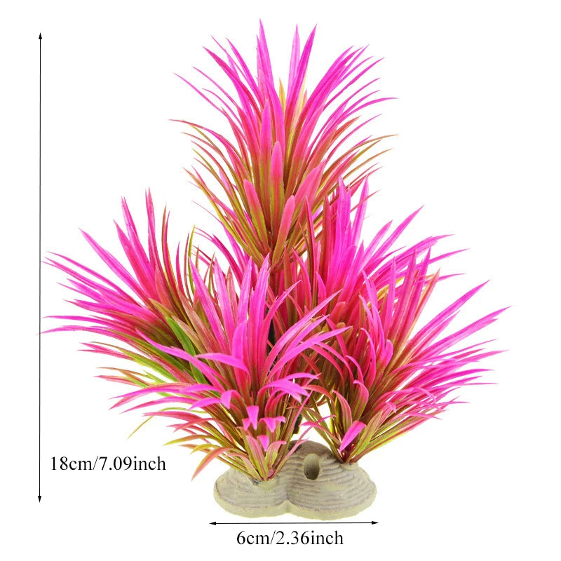 Realistic Artificial Aquarium Plants for Fish Tank Décor