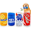 Whimsical Wine Bottle Dog Toy with Squeaker