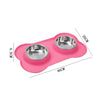Cuenco para Mascotas de Acero Inoxidable con Base Antideslizante