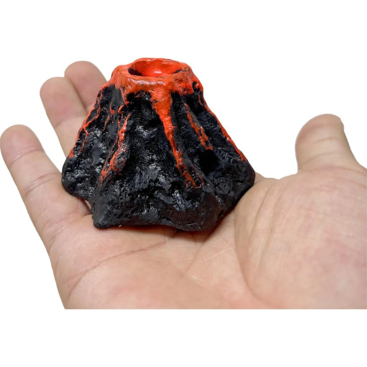 Mini Resin Aquarium Volcano Air Bubbler with Oxygen Stone