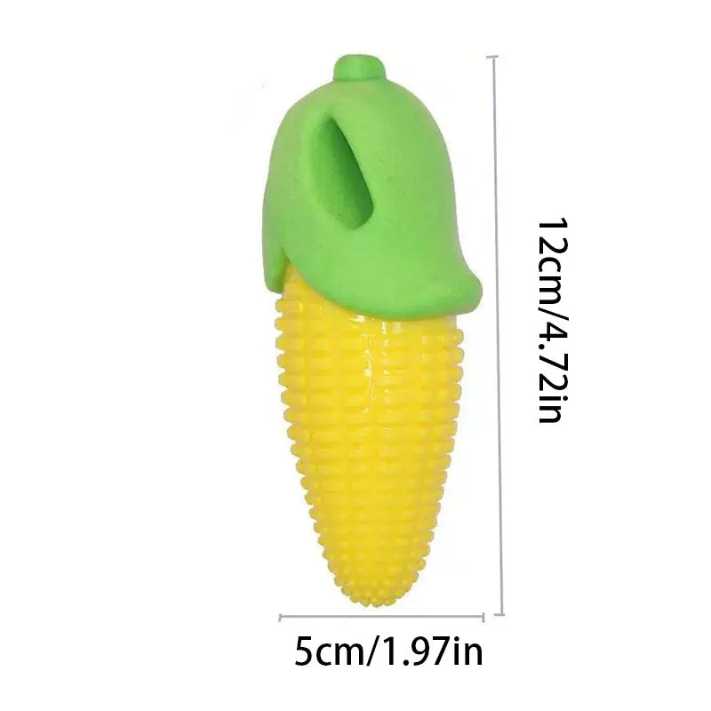 Carrot & Corn Design Dog Chew Toy with Squeaker