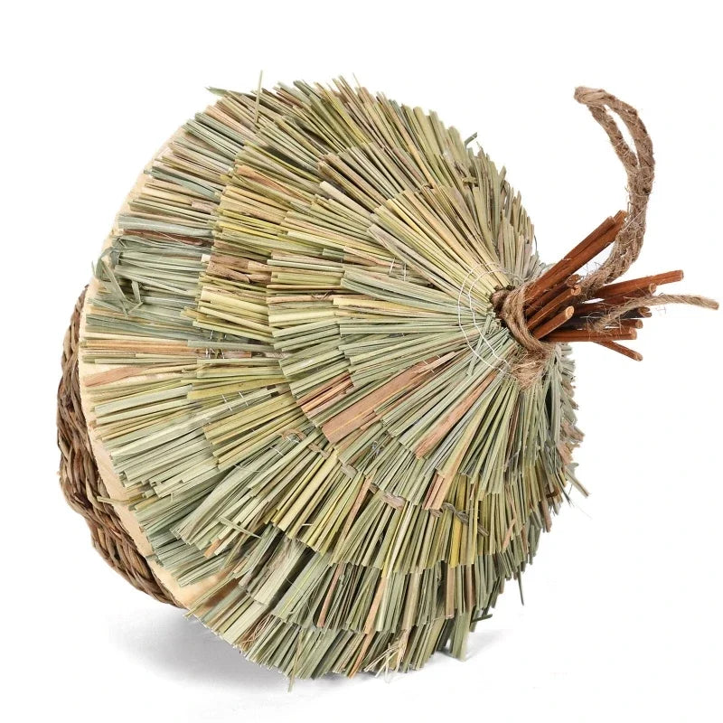 Handwoven Natural Grass Hanging Bird Nest for Small Birds
