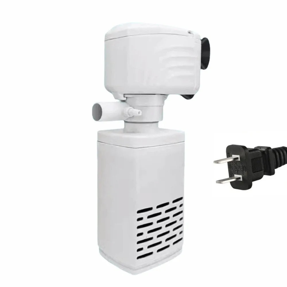 3-in-1 Aquarium Filter Pump with Adjustable Flow & Quiet Operation