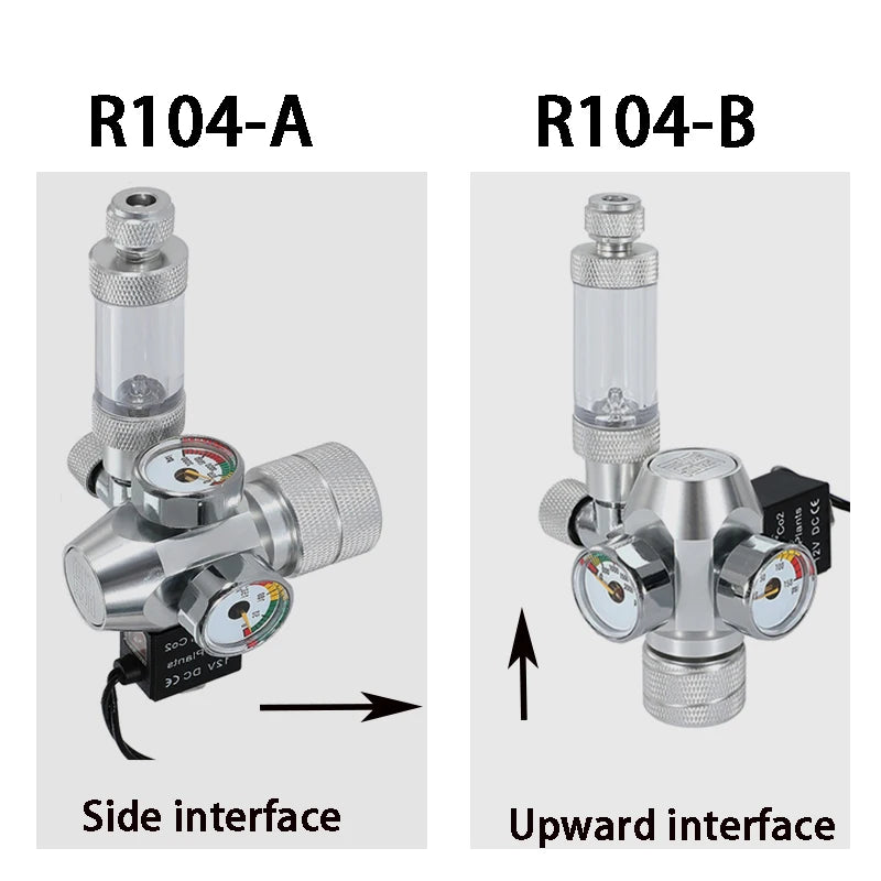 Digitaler CO2-Regulator für Aquarien mit Magnetventil und Blasenzähler