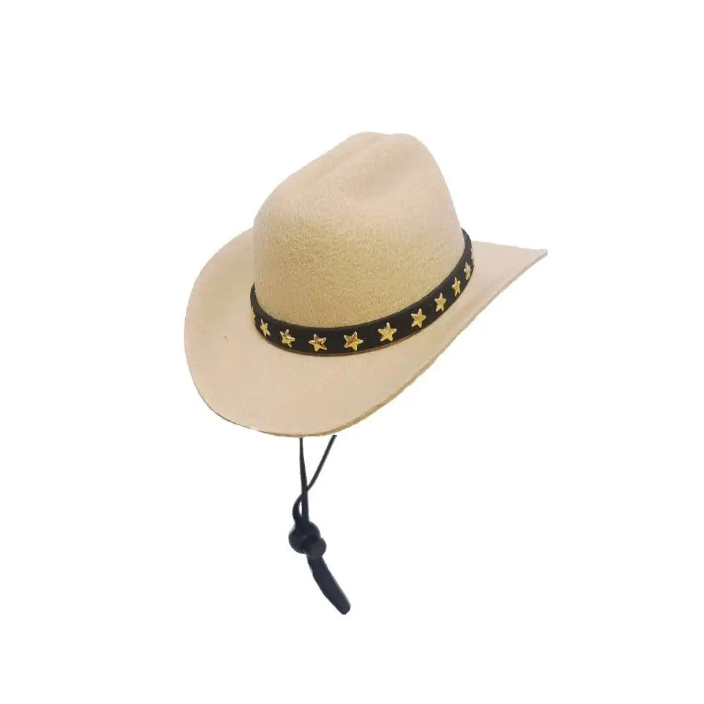 Adjustable Pet Cowboy Hat for Small Dogs and Cats
