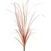 Dried ornamental grass decoration with thin, reddish-brown blades.