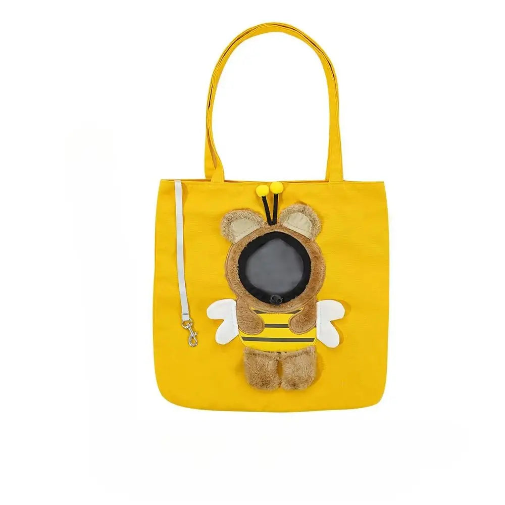 Portable Crossbody Pet Carrier Bag for Cats and Small Dogs