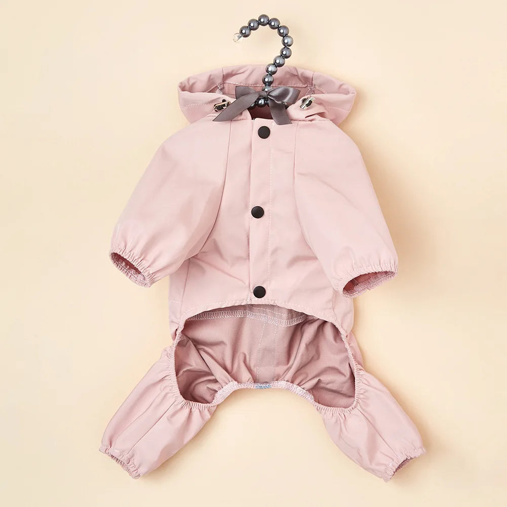 Reflective Waterproof Dog Raincoat with Hood