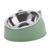 Ergonomic Stainless Steel Pet Food Bowl with Tilted Design