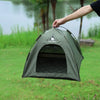 Breathable Pet Tent House with Foldable Design and Double-Sided Mat