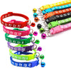 Bunte Schleifen-Hundehalsband mit Glocke