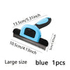 Detachable Pet Hair Grooming Comb with Replaceable Heads