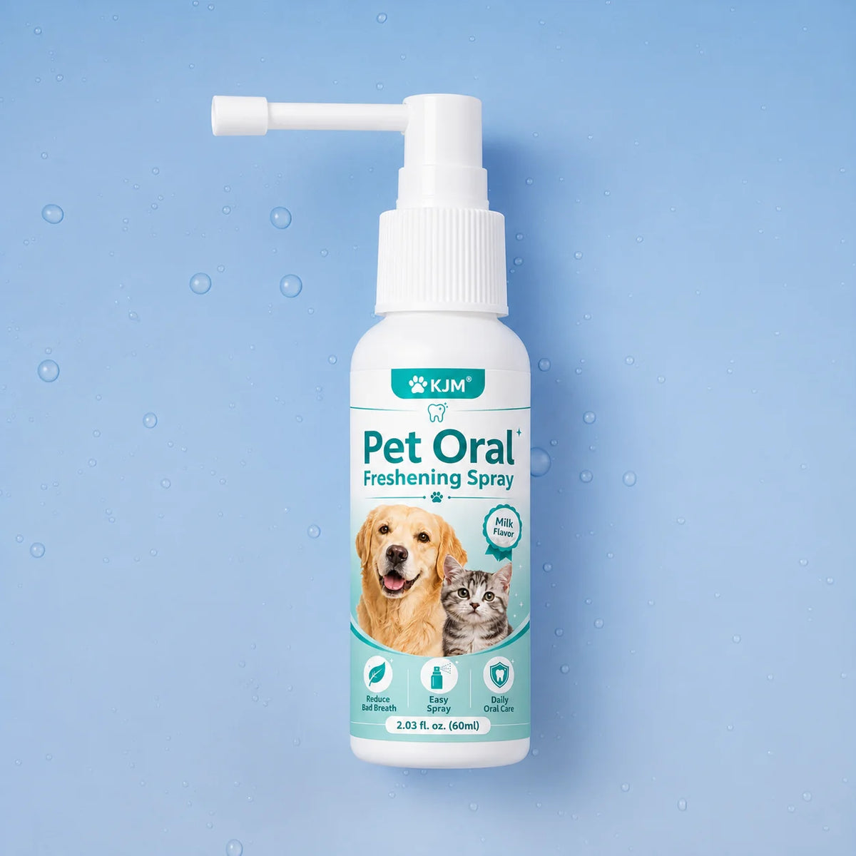 2-in-1 Pet Dental Spray for Fresh Breath & Tartar Control