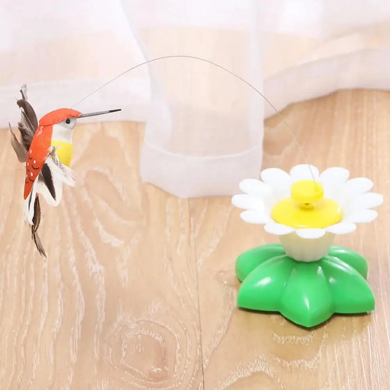Jouet pour chat électrique rotatif en forme de papillon