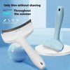 Pet Deshedding Brush with V-Tooth Comb - Gentle Undercoat Rake for Dogs & Cats