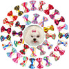 Pet Hair Bows with Rubber Bands - Assorted Styles for Small Dogs and Cats