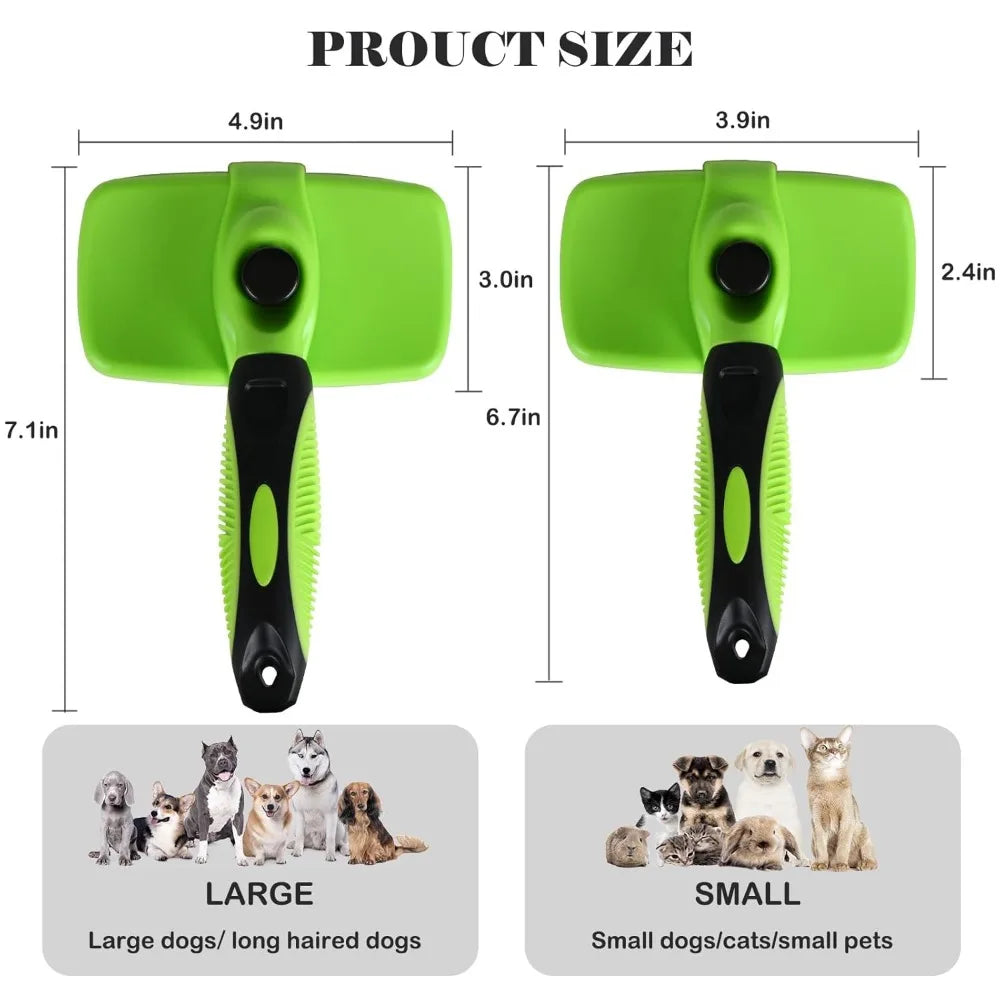 Cat Corner Scratcher with Self-Grooming Bristles and Catnip