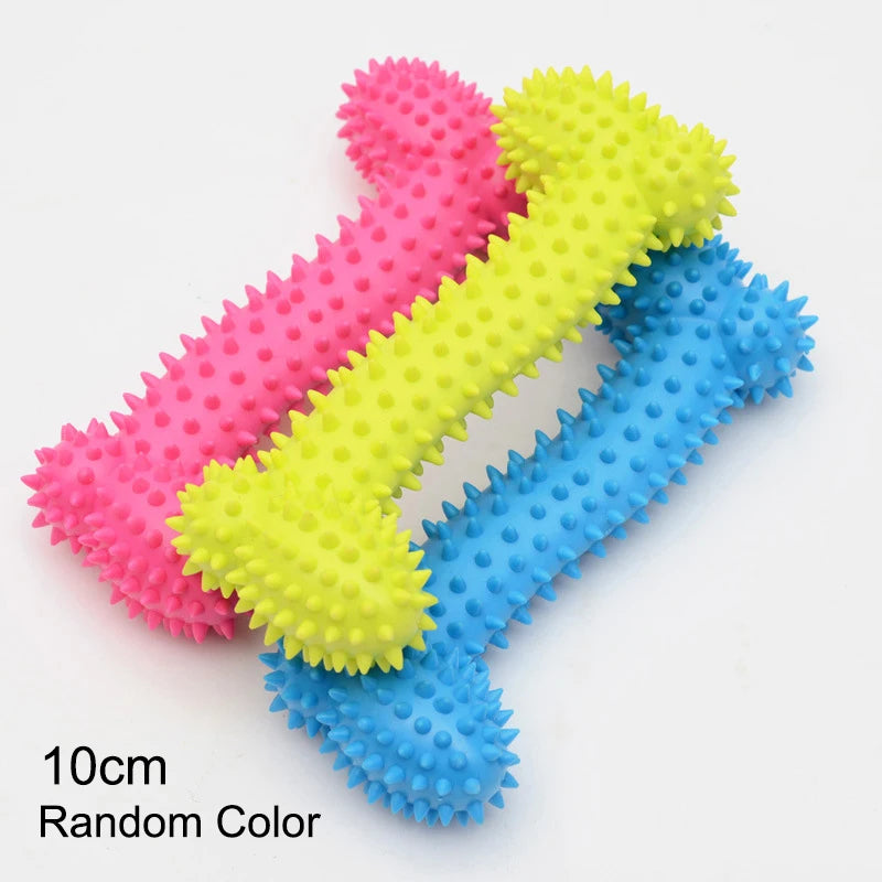 Durable Chew Toy for Small Dogs with Teeth-Cleaning Spikes
