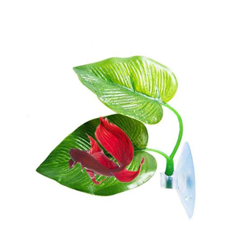 Betta Fish Rest Leaf Hammock with Suction Cup