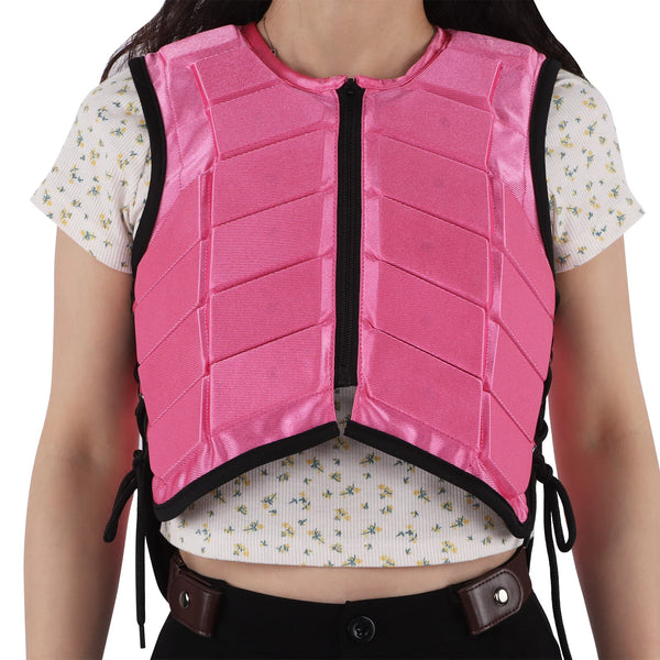 Chaleco de Seguridad Ecuestre para Niños - Rosa