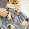 Plush Cat Carrier Apron with Cozy Sleeping Pocket for Small Pets