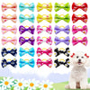 Pet Hair Bows with Rubber Bands - Assorted Styles for Small Dogs and Cats