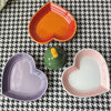 Heart-Shaped Ceramic Pet Bowl – Anti-Vomiting Slow Feeder for Small Cats & Dogs