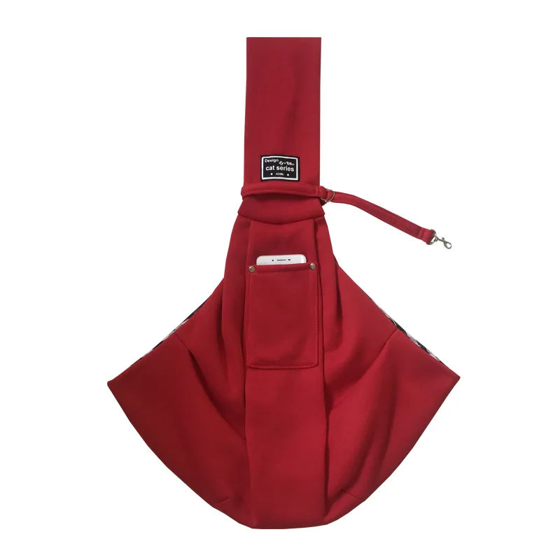 Cotton Pet Carrier Sling Bag for Small Dogs and Cats