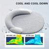 Cooling Pet Bed with Breathable Ice Silk Cover