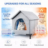 All-Season Waterproof Foldable Cat House with Cooling & Warming Features
