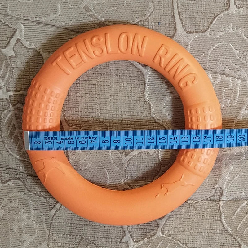 Anneau d'entraînement et disque volant en caoutchouc durable pour chien