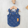Denim Dog Harness Dress with D-Ring for Small and Medium Breeds